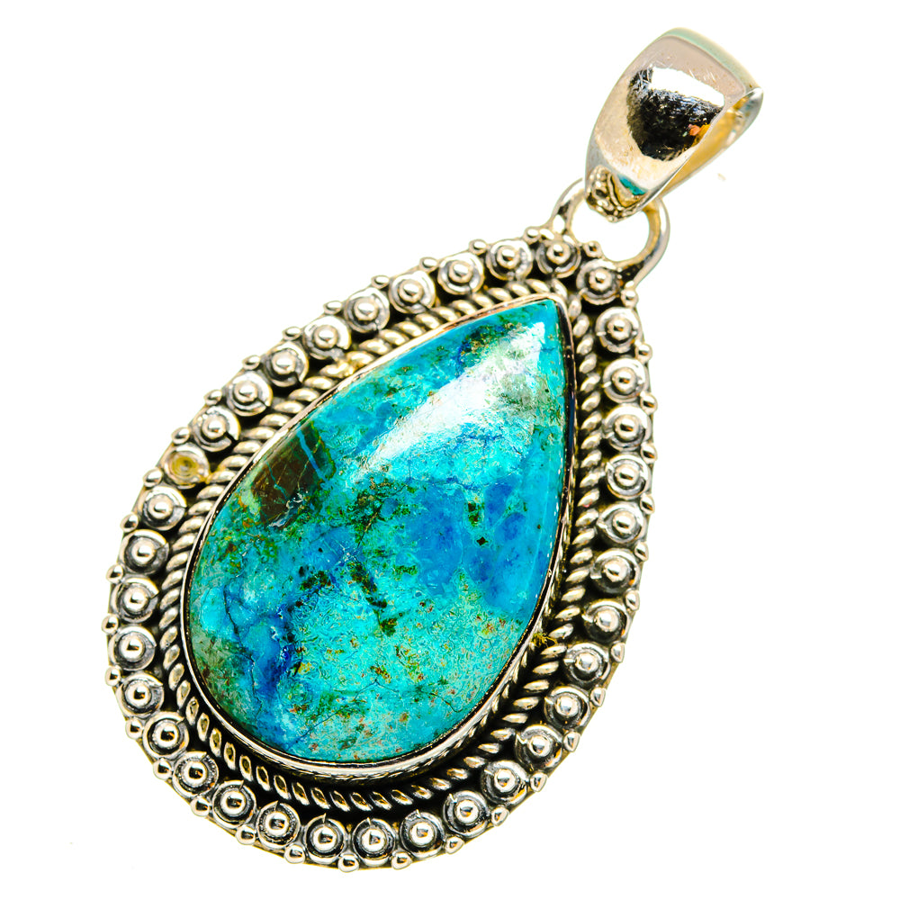 Chrysocolla Pendants handcrafted by Anasilvercos - PD11990