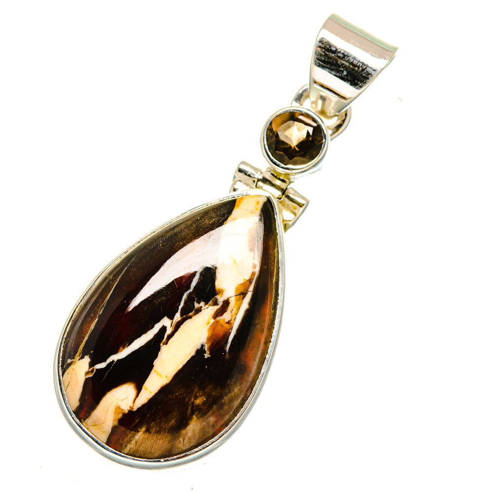 Peanut Wood Jasper Pendants handcrafted by Anasilvercos - PD11996