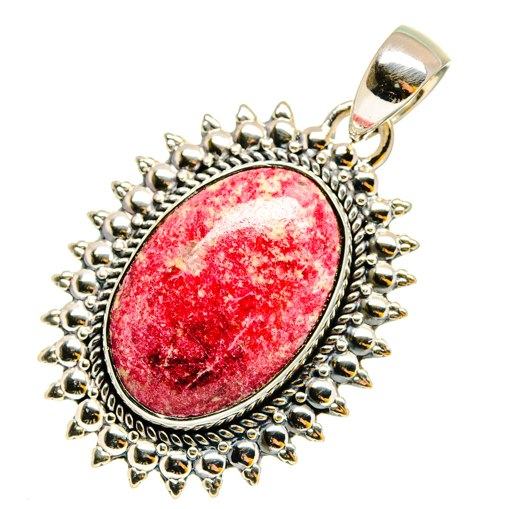Thulite Pendants handcrafted by Anasilvercos - PD11998