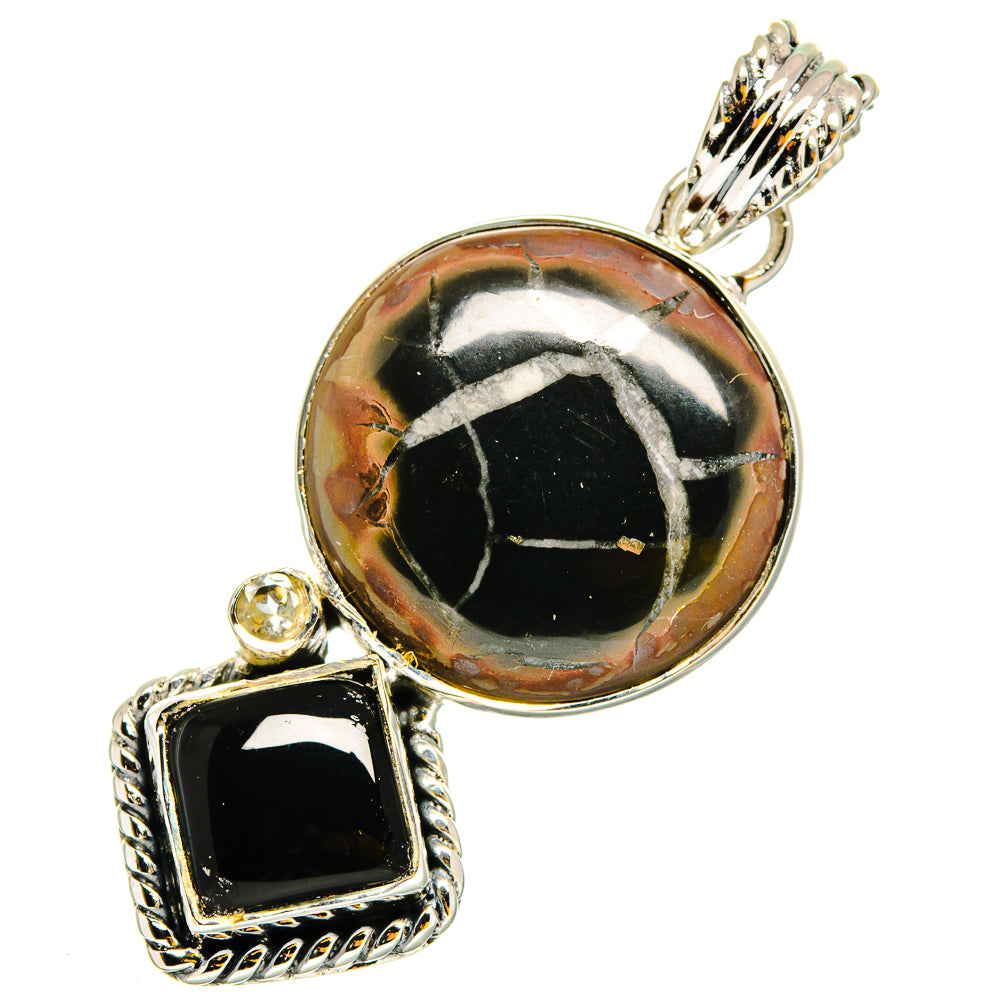 Septarian Geode Pendants handcrafted by Anasilvercos - PD12005