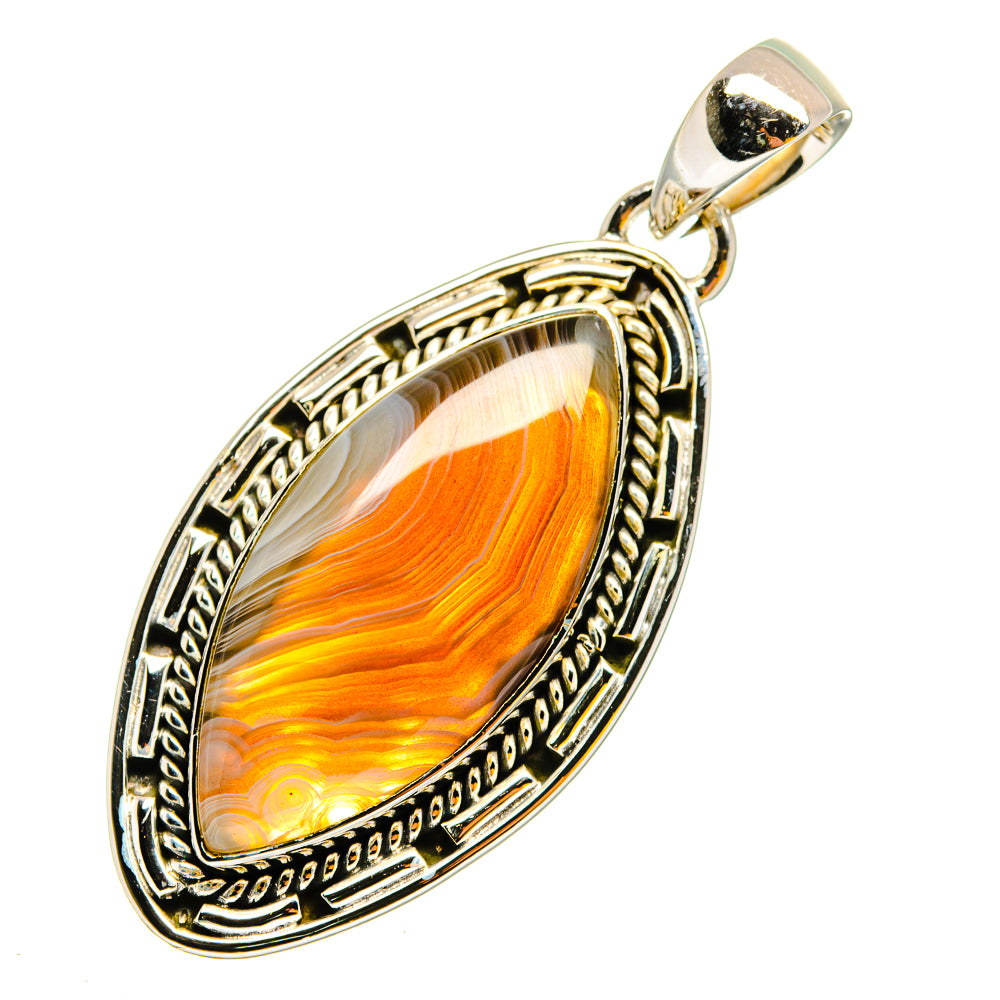 Botswana Agate Pendants handcrafted by Anasilvercos - PD12011