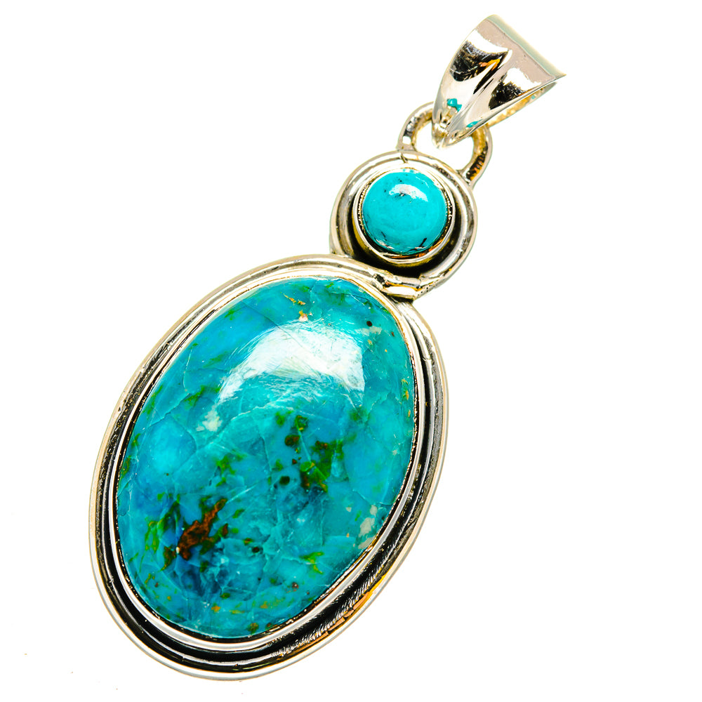 Chrysocolla Pendants handcrafted by Anasilvercos - PD12018