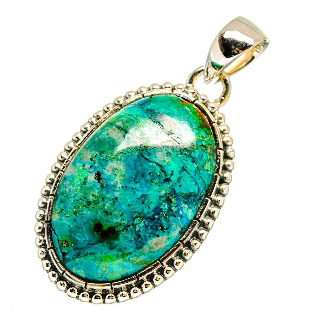 Chrysocolla Pendants handcrafted by Anasilvercos - PD12027
