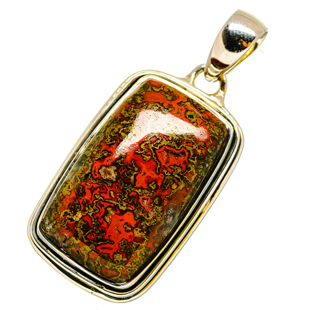Moroccan Agate Pendants handcrafted by Anasilvercos - PD12031