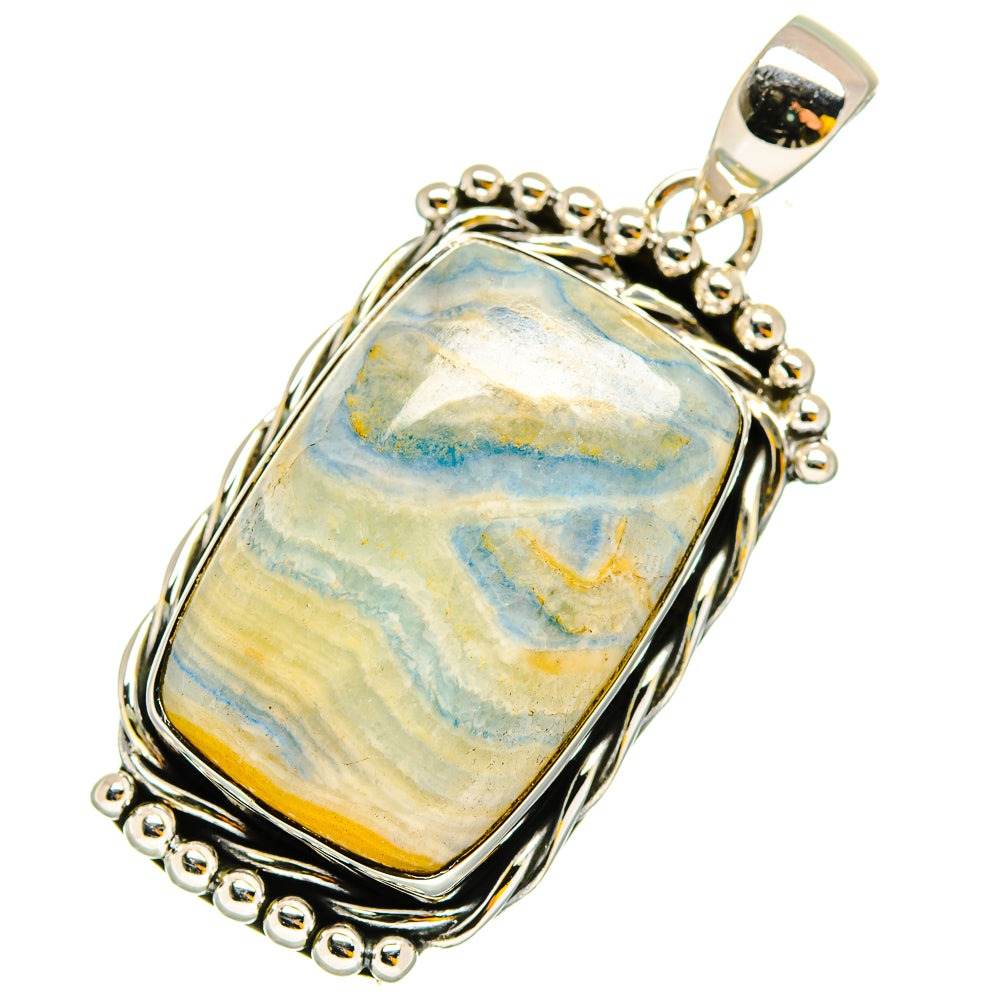 Blue Scheelite Pendants handcrafted by Anasilvercos - PD12037