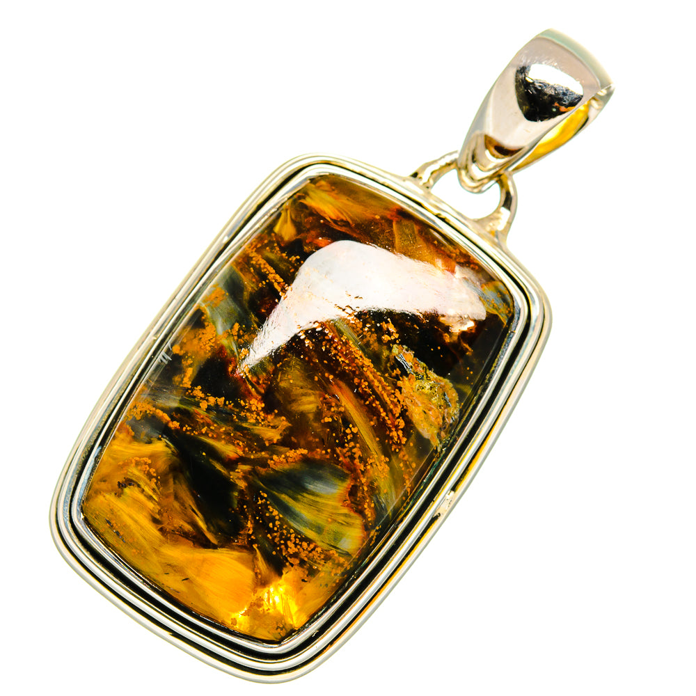 Golden Pietersite Pendants handcrafted by Anasilvercos - PD12041