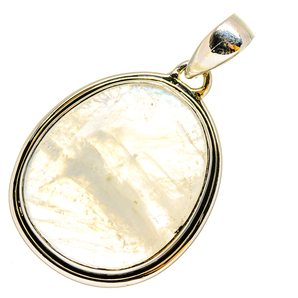 Rainbow Moonstone Pendants handcrafted by Anasilvercos - PD12049