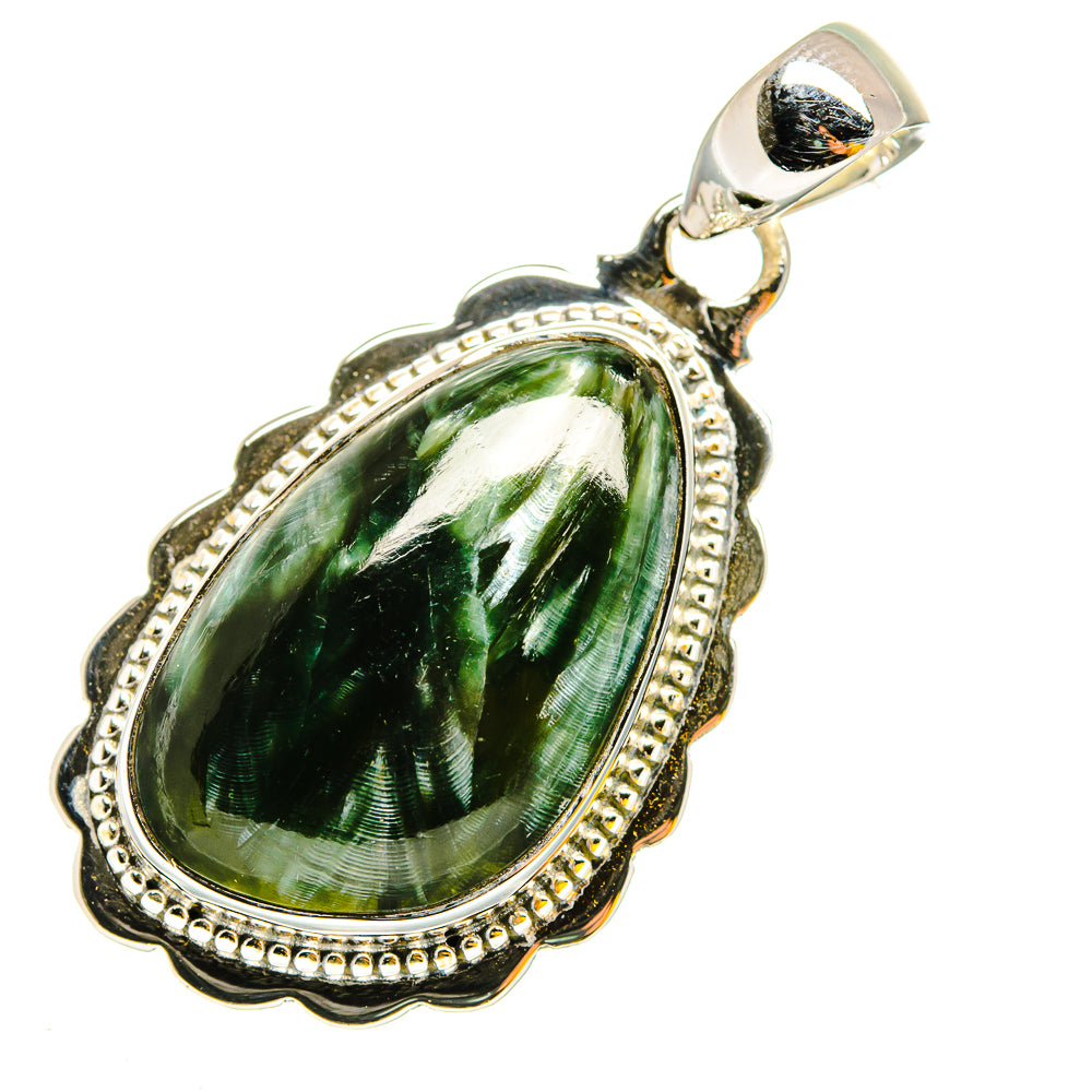 Seraphinite Pendants handcrafted by Anasilvercos - PD12051