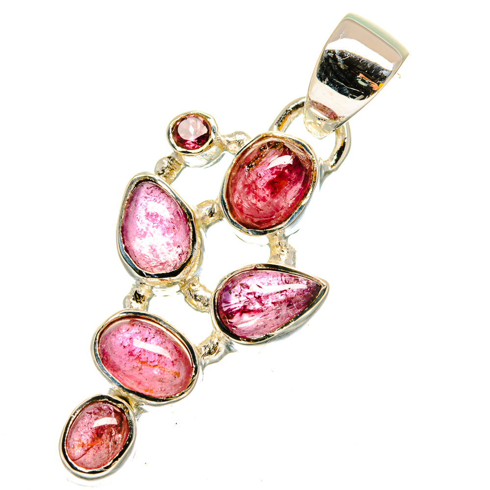 Pink Tourmaline Pendants handcrafted by Anasilvercos - PD12052