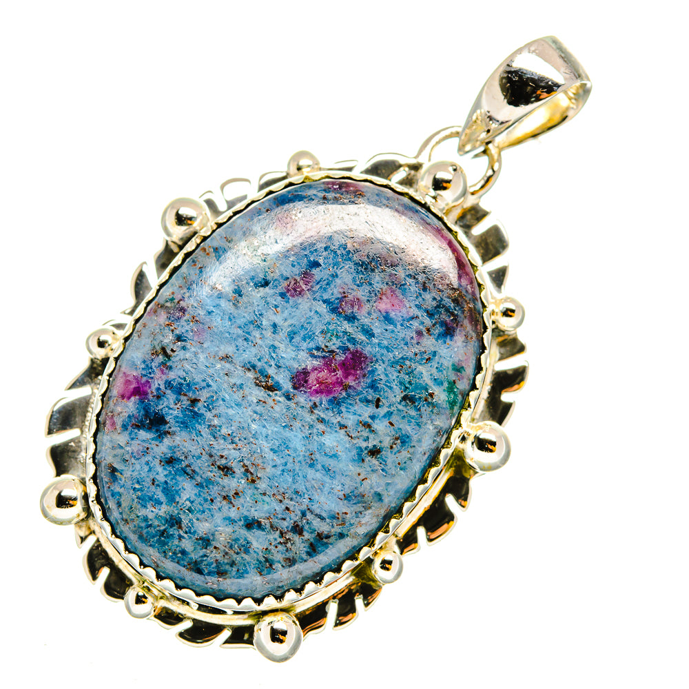 Ruby Fuchsite Pendants handcrafted by Anasilvercos - PD12058