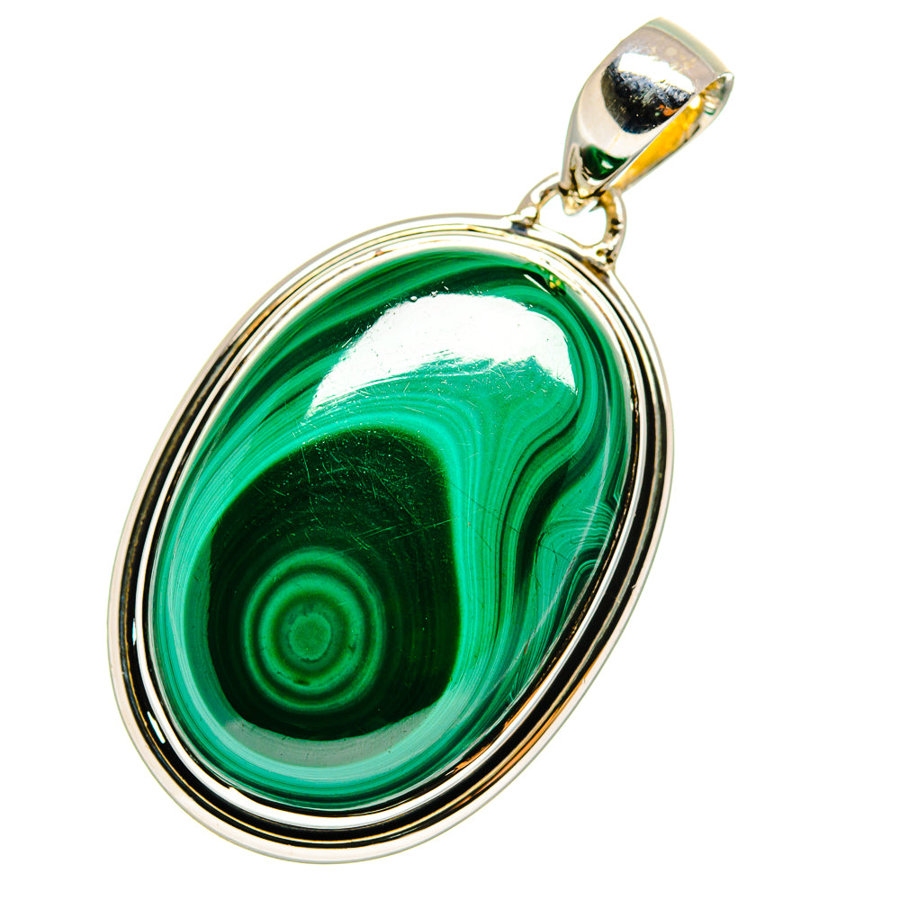 Malachite Pendants handcrafted by Anasilvercos - PD12068
