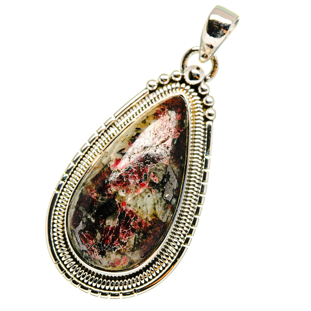 Russian Eudialyte Pendants handcrafted by Anasilvercos - PD12072