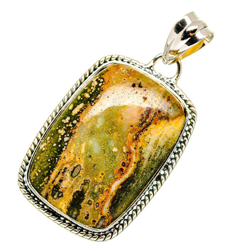 Ocean Jasper Pendants handcrafted by Anasilvercos - PD12075