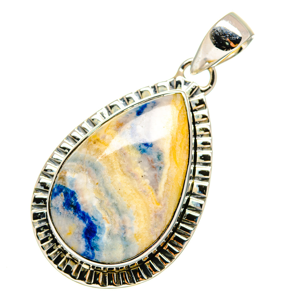 Blue Scheelite Pendants handcrafted by Anasilvercos - PD12076