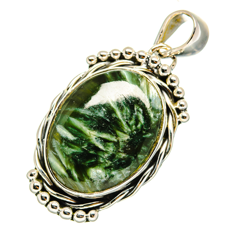 Seraphinite Pendants handcrafted by Anasilvercos - PD12097