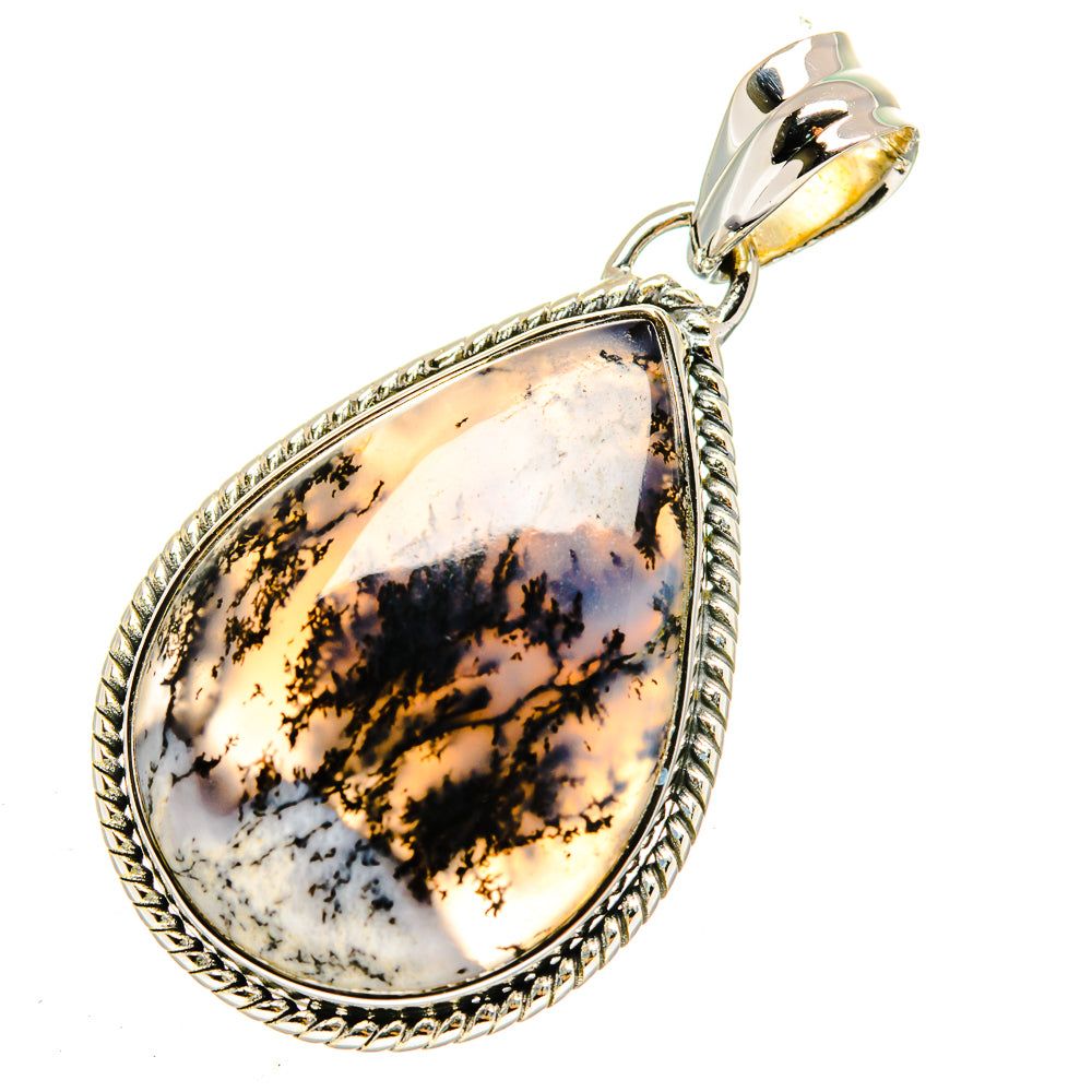 Dendritic Opal Pendants handcrafted by Anasilvercos - PD12108
