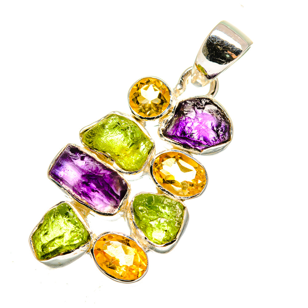 Peridot Pendants handcrafted by Anasilvercos - PD12130
