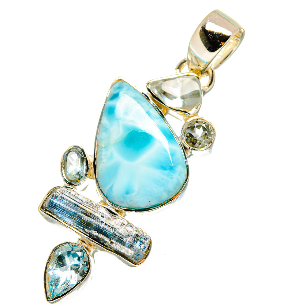 Larimar Pendants handcrafted by Anasilvercos - PD12145