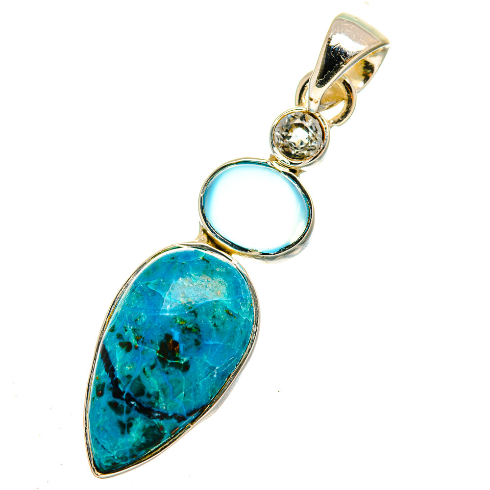 Chrysocolla Pendants handcrafted by Anasilvercos - PD12150
