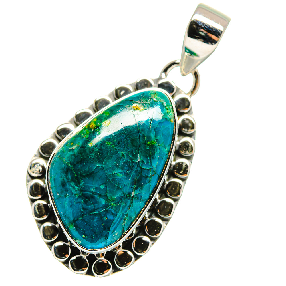 Chrysocolla Pendants handcrafted by Anasilvercos - PD12152