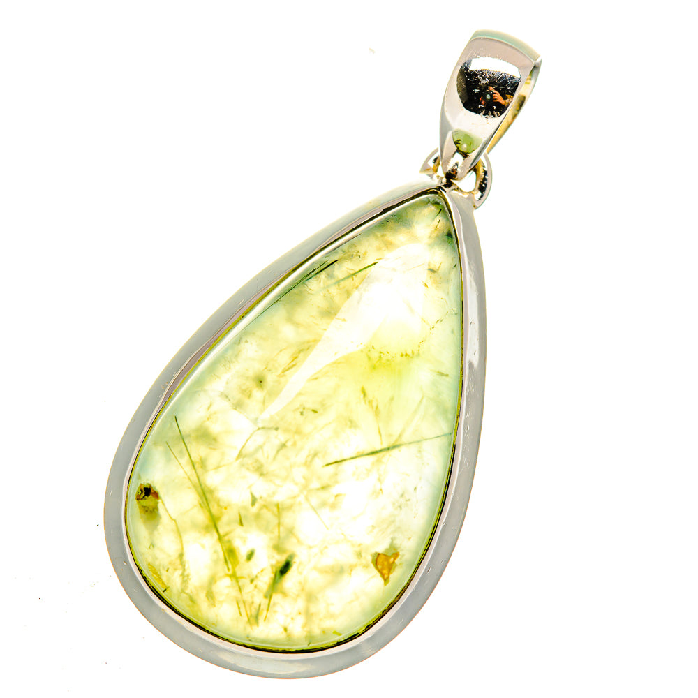 Prehnite Pendants handcrafted by Anasilvercos - PD12177