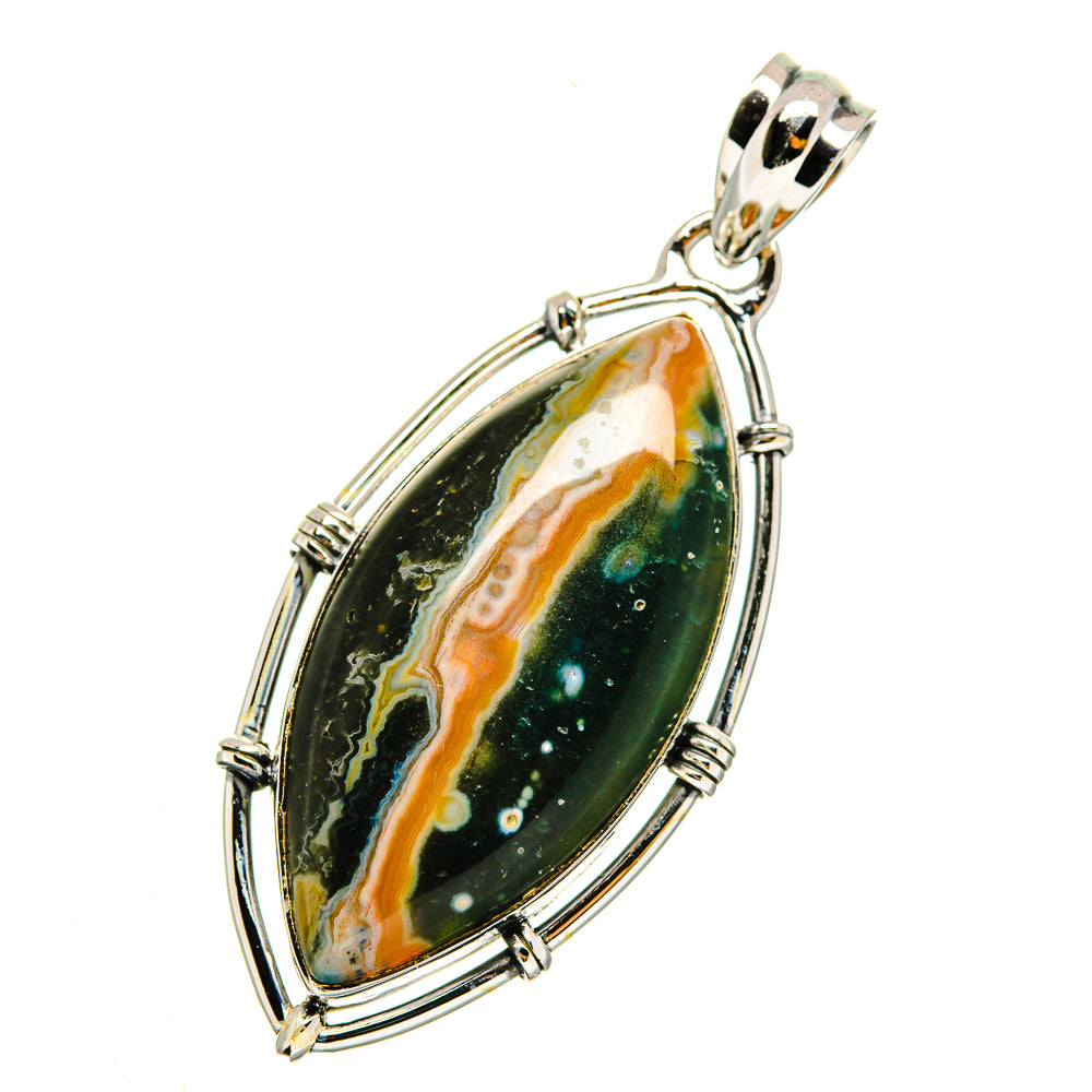 Ocean Jasper Pendants handcrafted by Anasilvercos - PD12178