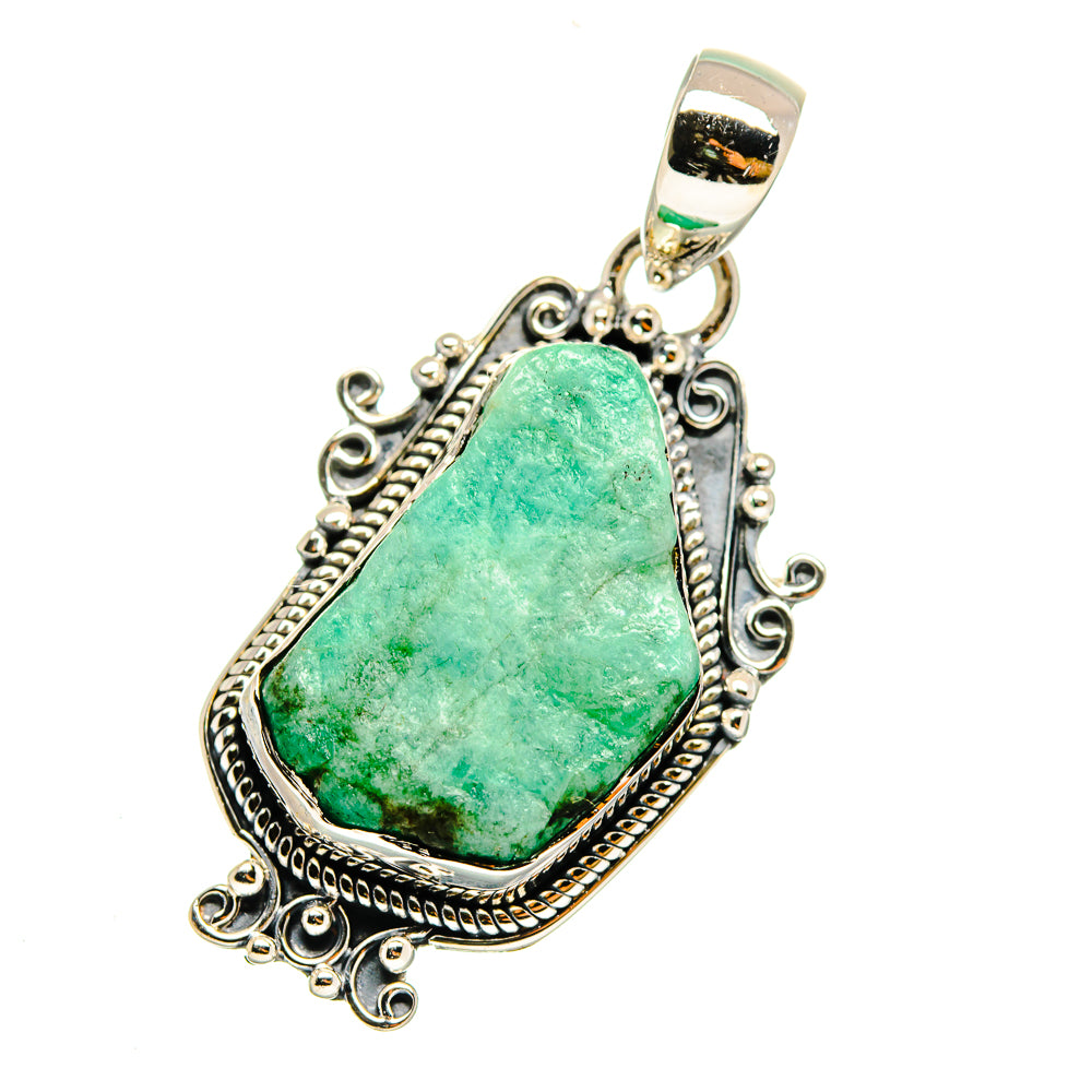 Chrysoprase Pendants handcrafted by Anasilvercos - PD12183