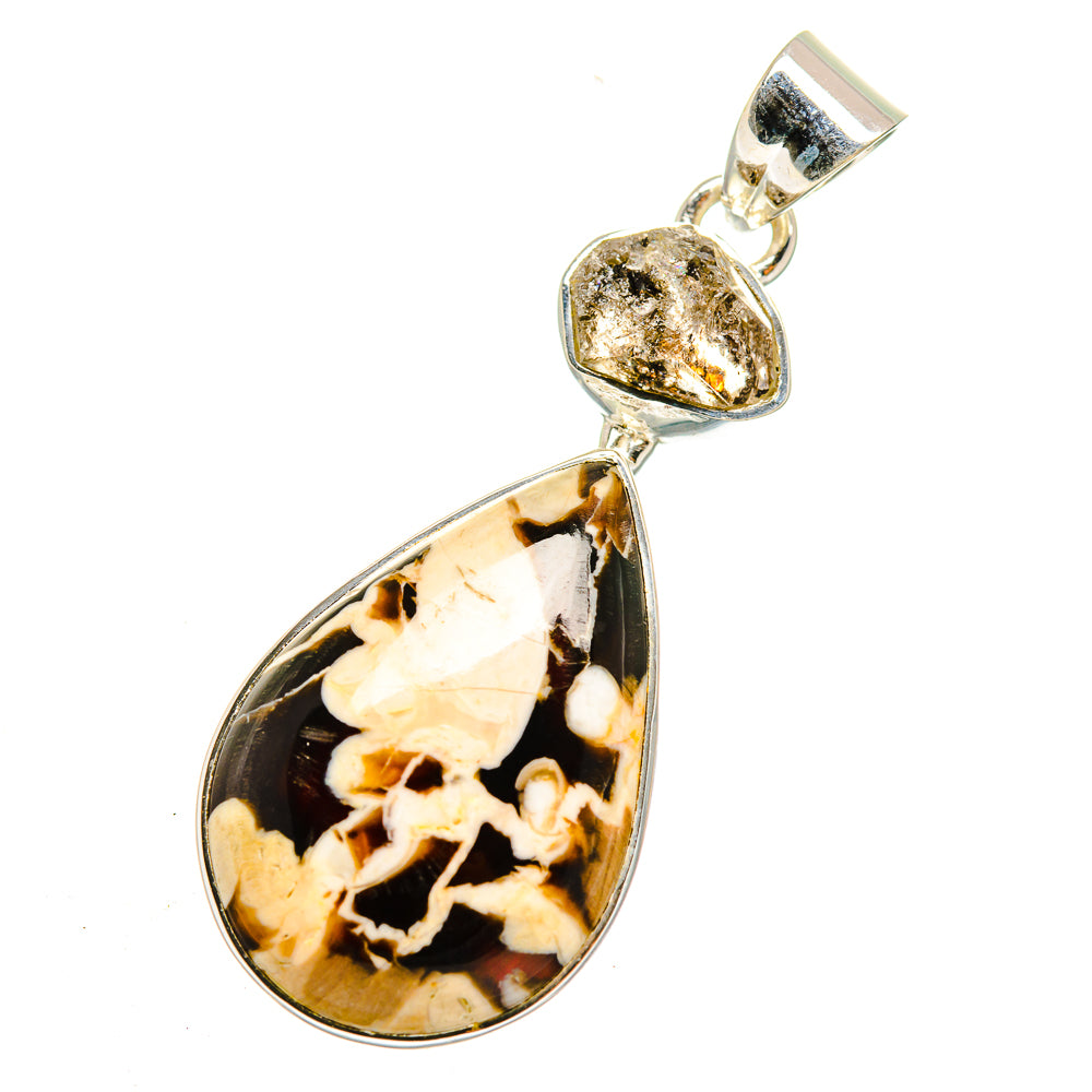 Peanut Wood Jasper Pendants handcrafted by Anasilvercos - PD12189
