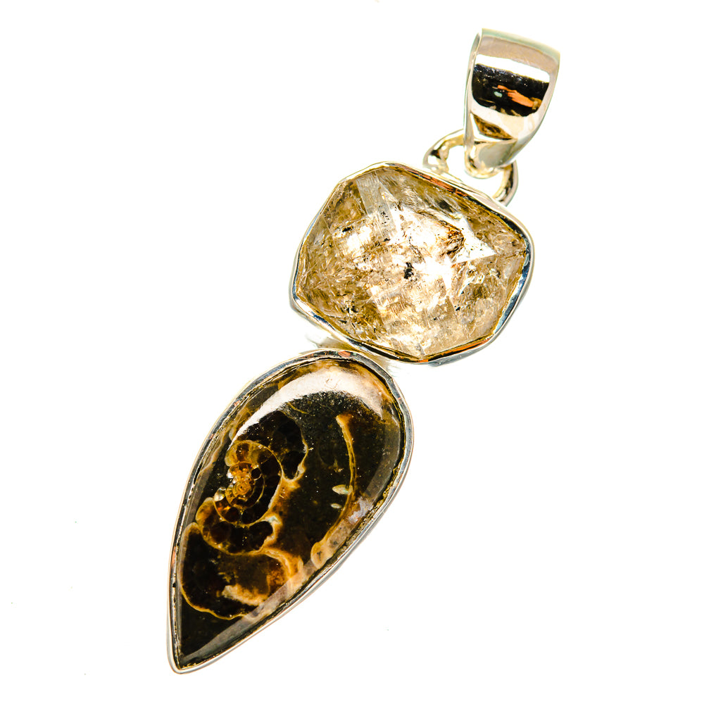 Turritella Agate Pendants handcrafted by Anasilvercos - PD12190