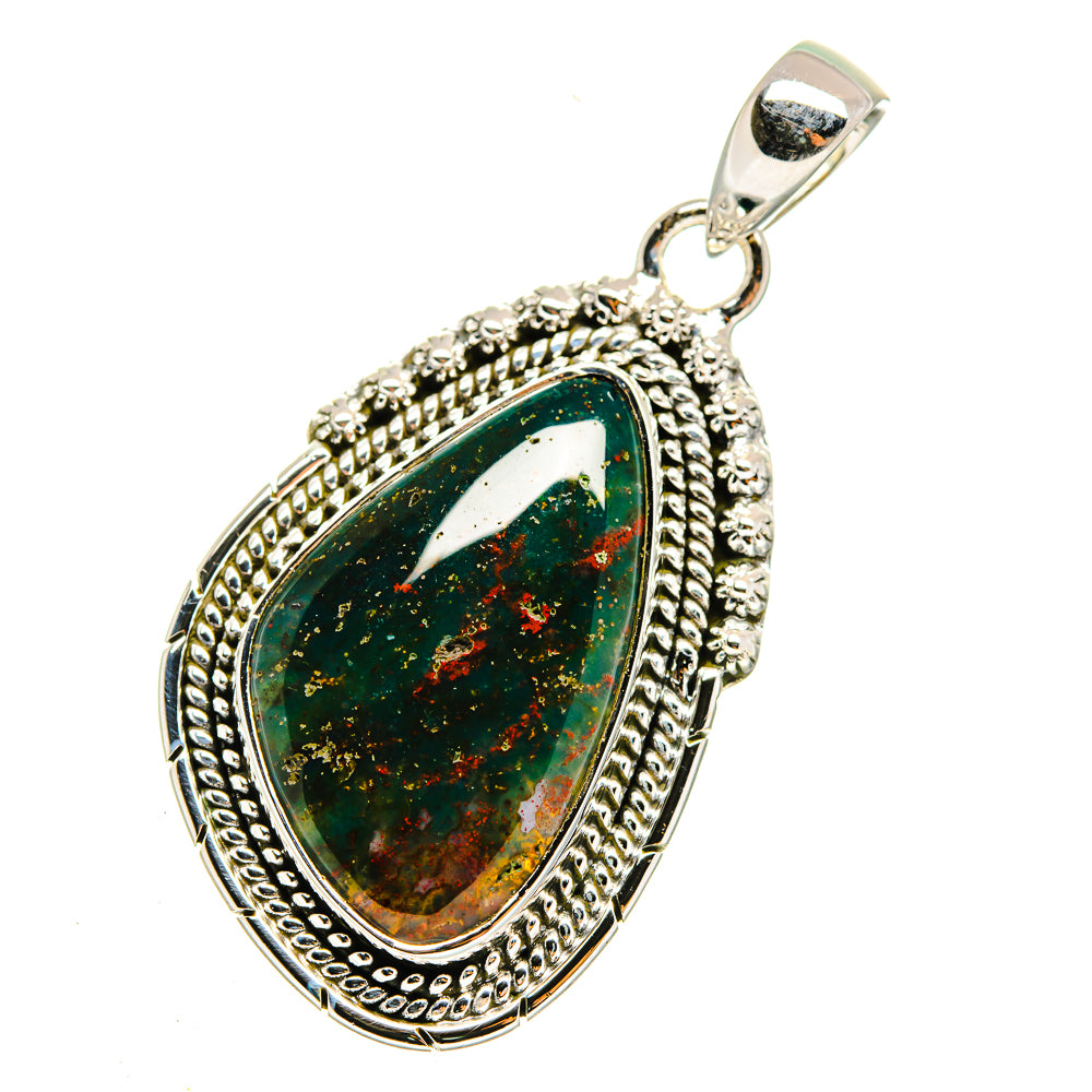 Bloodstone Pendants handcrafted by Anasilvercos - PD12197