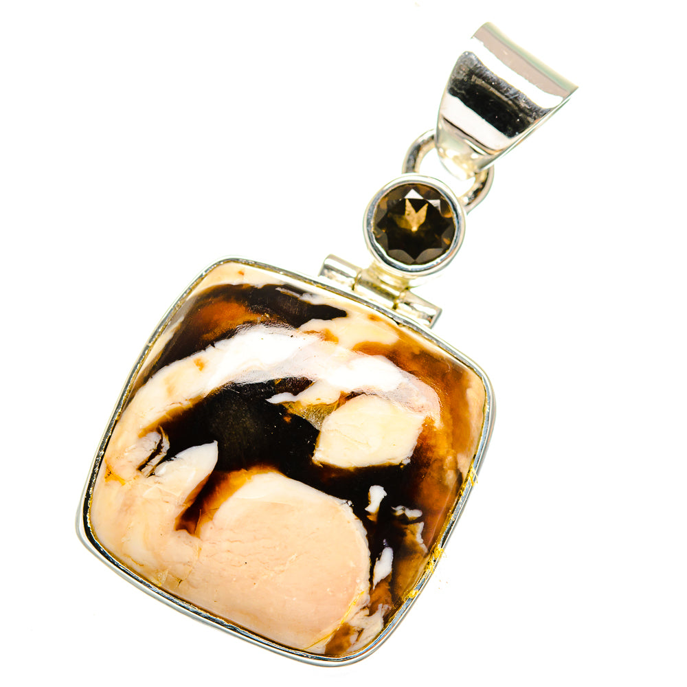 Peanut Wood Jasper Pendants handcrafted by Anasilvercos - PD12210