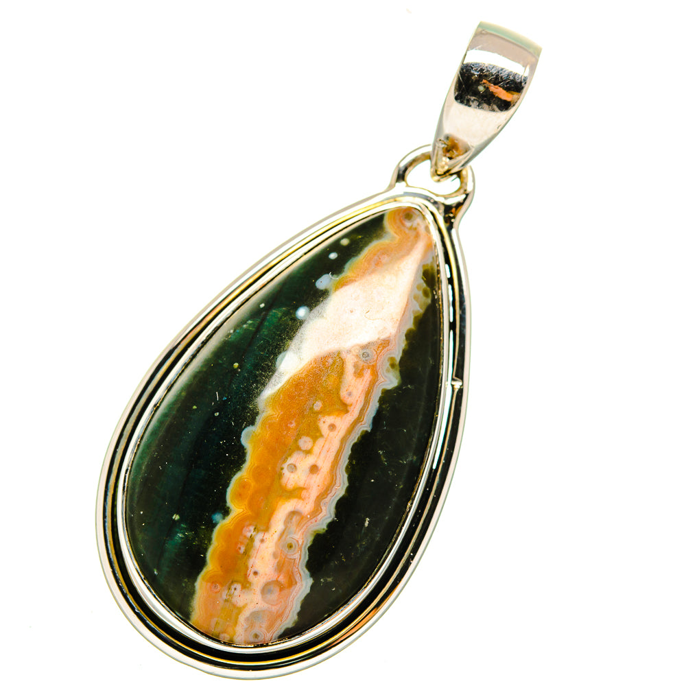 Ocean Jasper Pendants handcrafted by Anasilvercos - PD12222