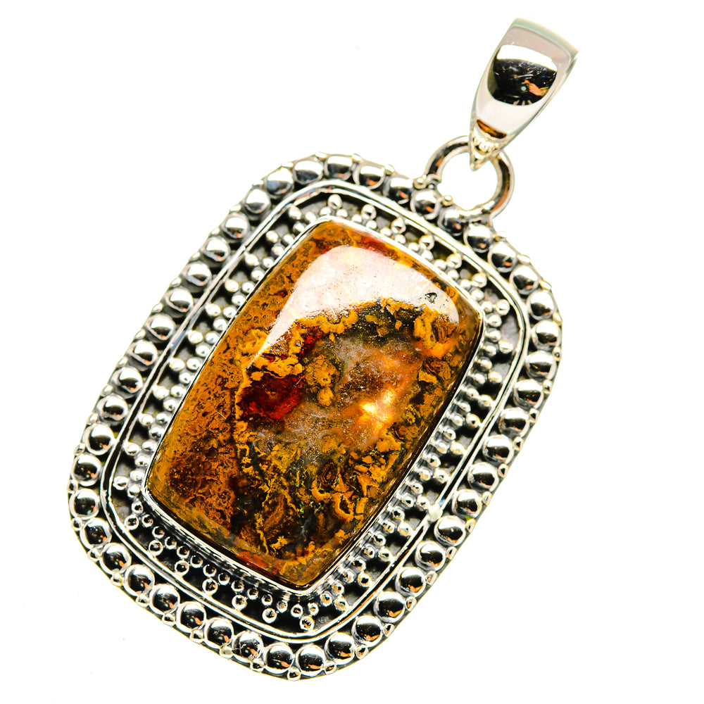 Moroccan Agate Pendants handcrafted by Anasilvercos - PD12241
