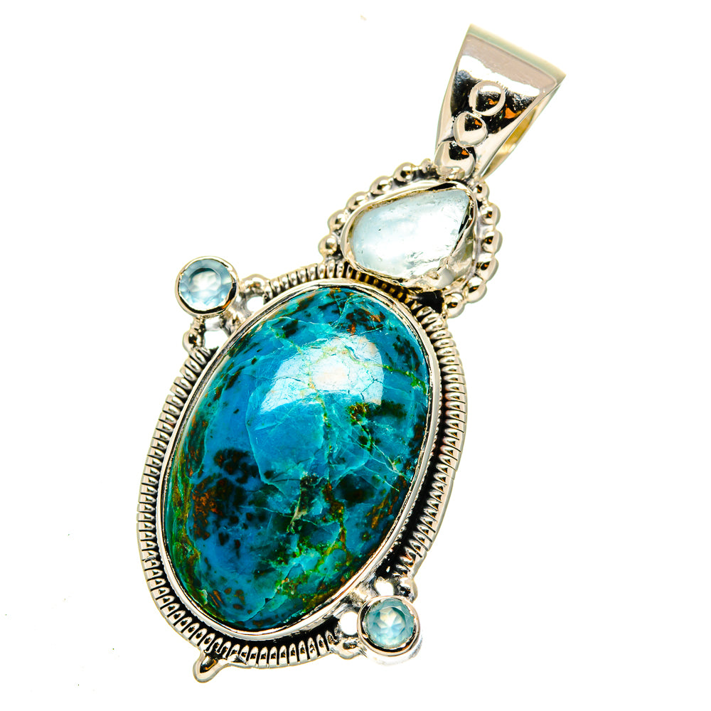 Chrysocolla Pendants handcrafted by Anasilvercos - PD12247