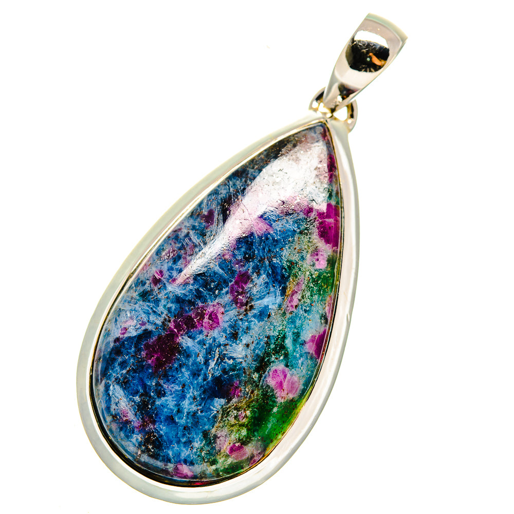 Ruby Fuchsite Pendants handcrafted by Anasilvercos - PD12249