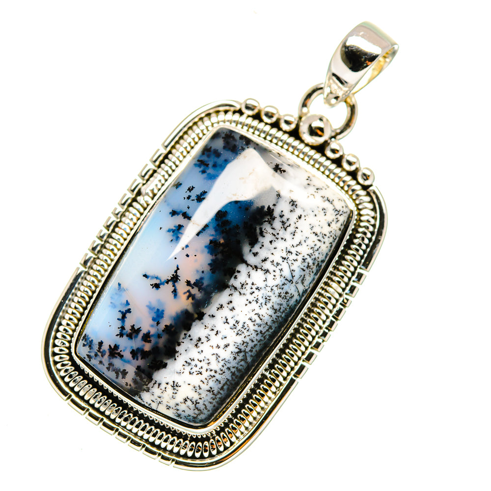 Dendritic Opal Pendants handcrafted by Anasilvercos - PD12255