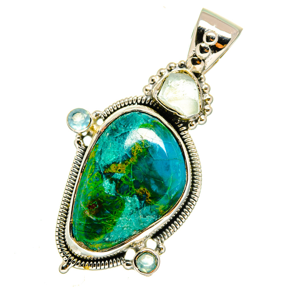 Chrysocolla Pendants handcrafted by Anasilvercos - PD12262