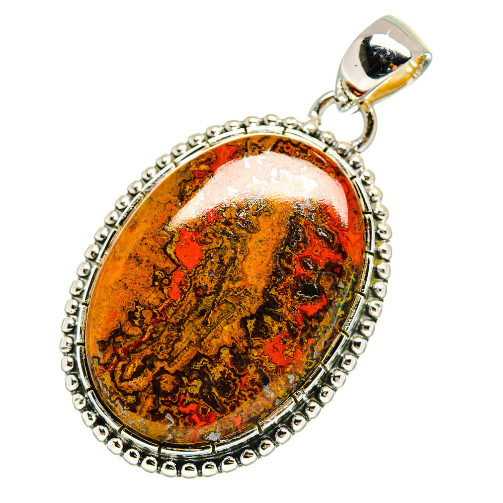 Moroccan Agate Pendants handcrafted by Anasilvercos - PD12285