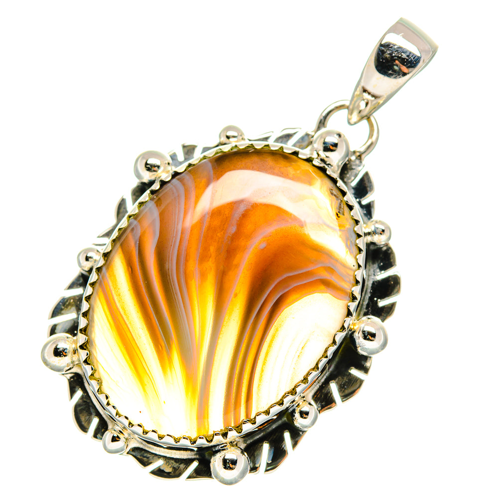 Botswana Agate Pendants handcrafted by Anasilvercos - PD12286