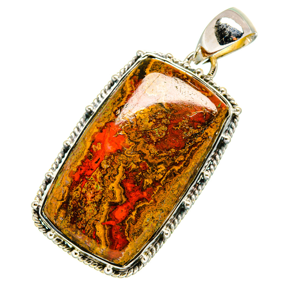 Moroccan Agate Pendants handcrafted by Anasilvercos - PD12287