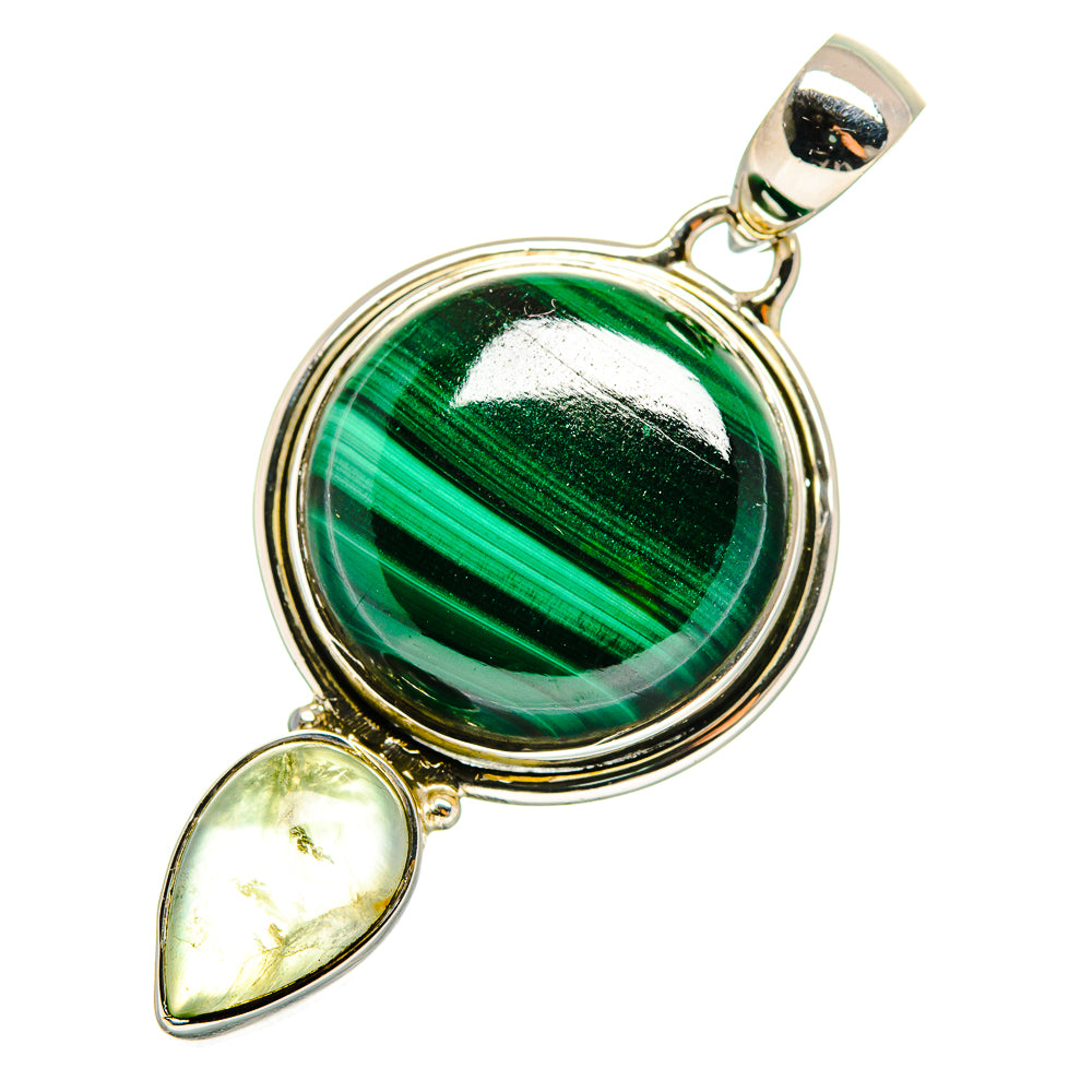 Malachite Pendants handcrafted by Anasilvercos - PD12297