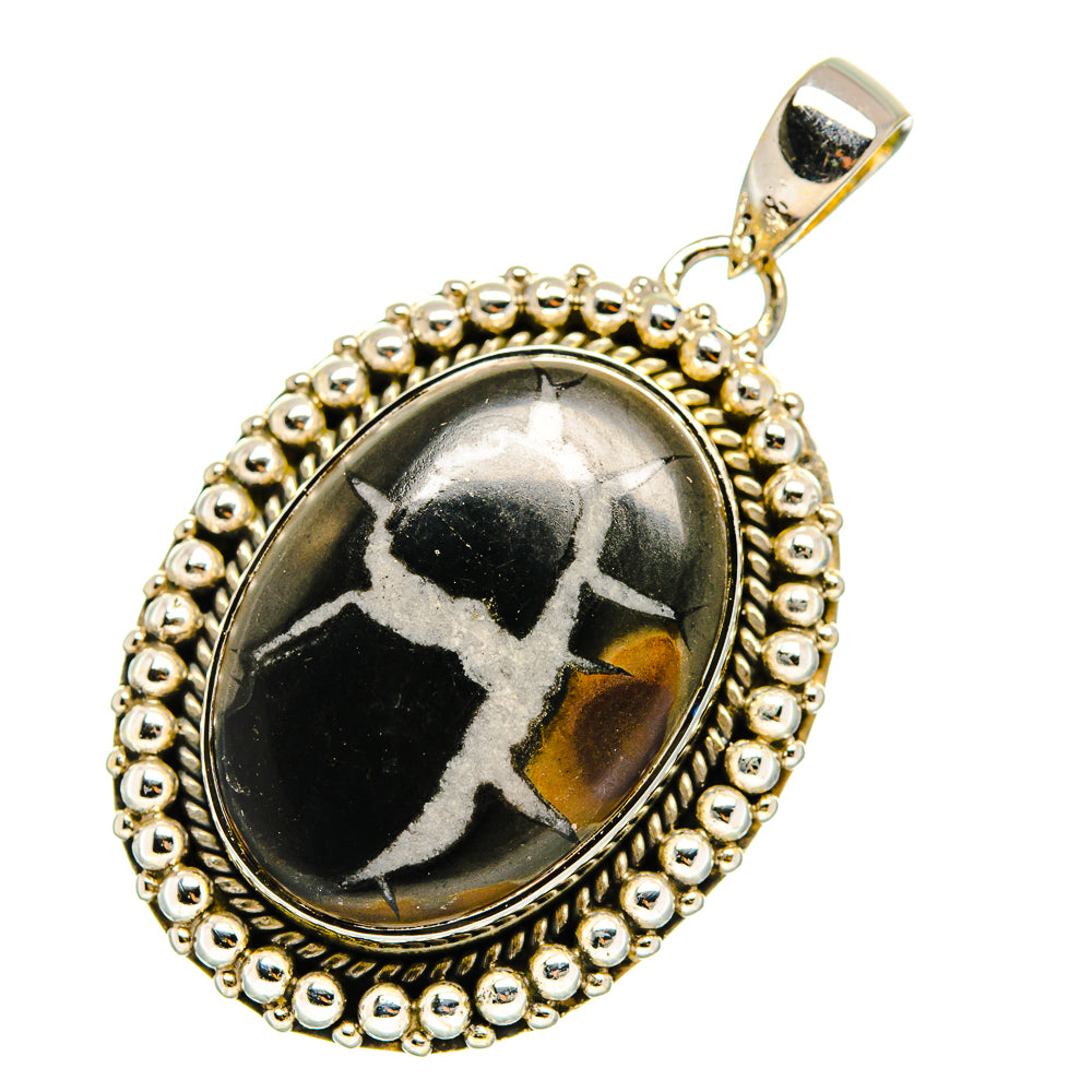 Septarian Geode Pendants handcrafted by Anasilvercos - PD12301 - Photo 2