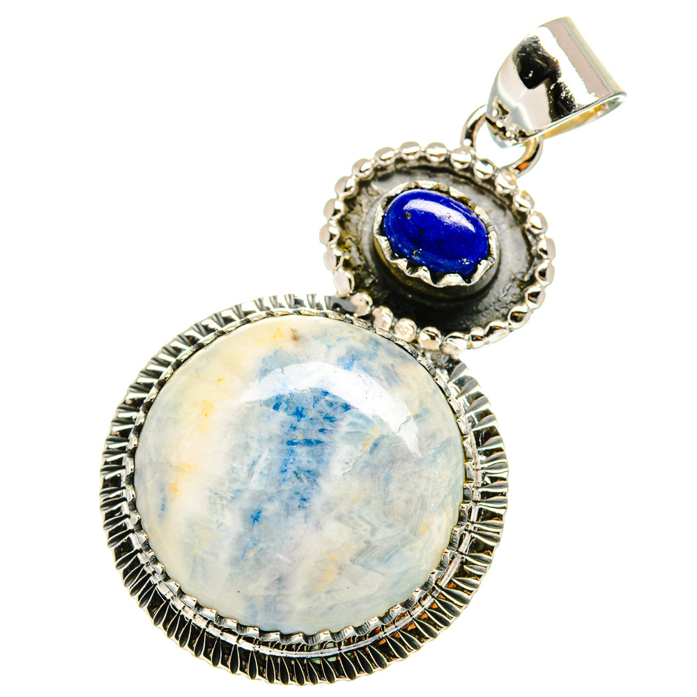Blue Scheelite Pendants handcrafted by Anasilvercos - PD12305