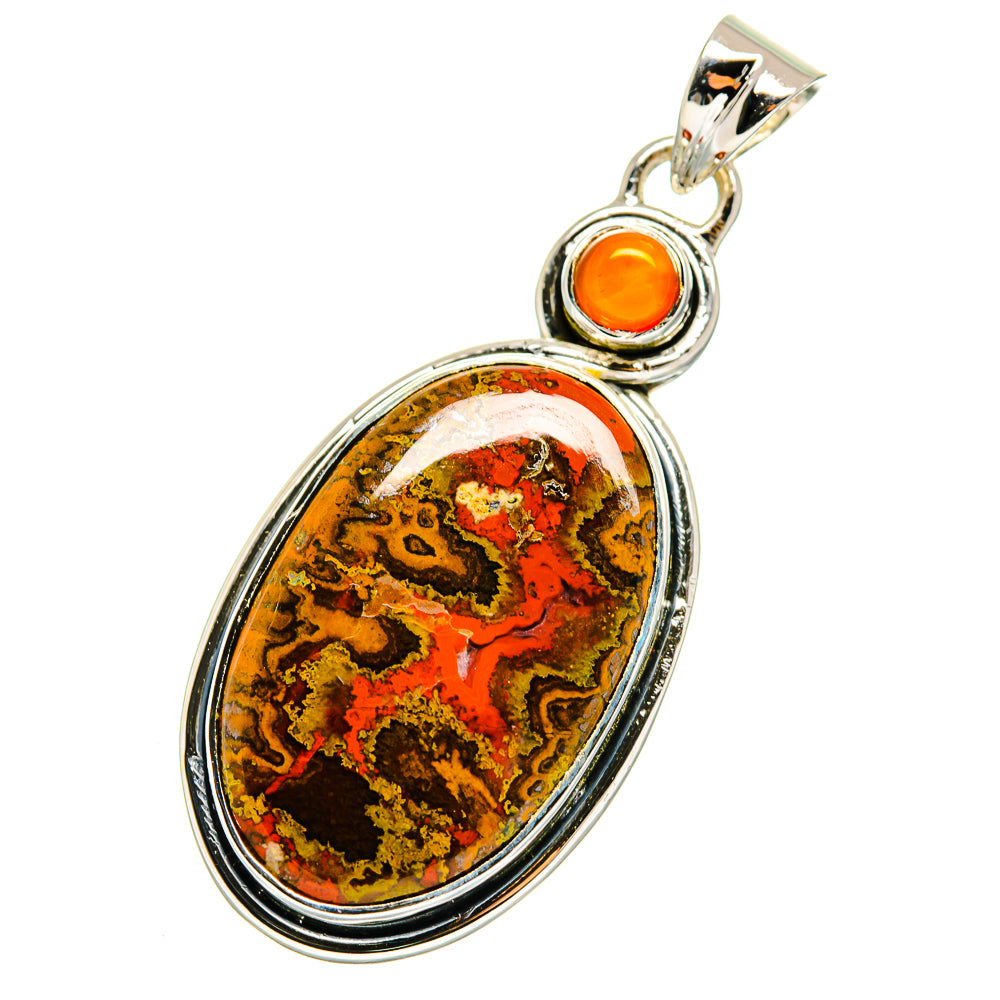 Moroccan Agate Pendants handcrafted by Anasilvercos - PD12308