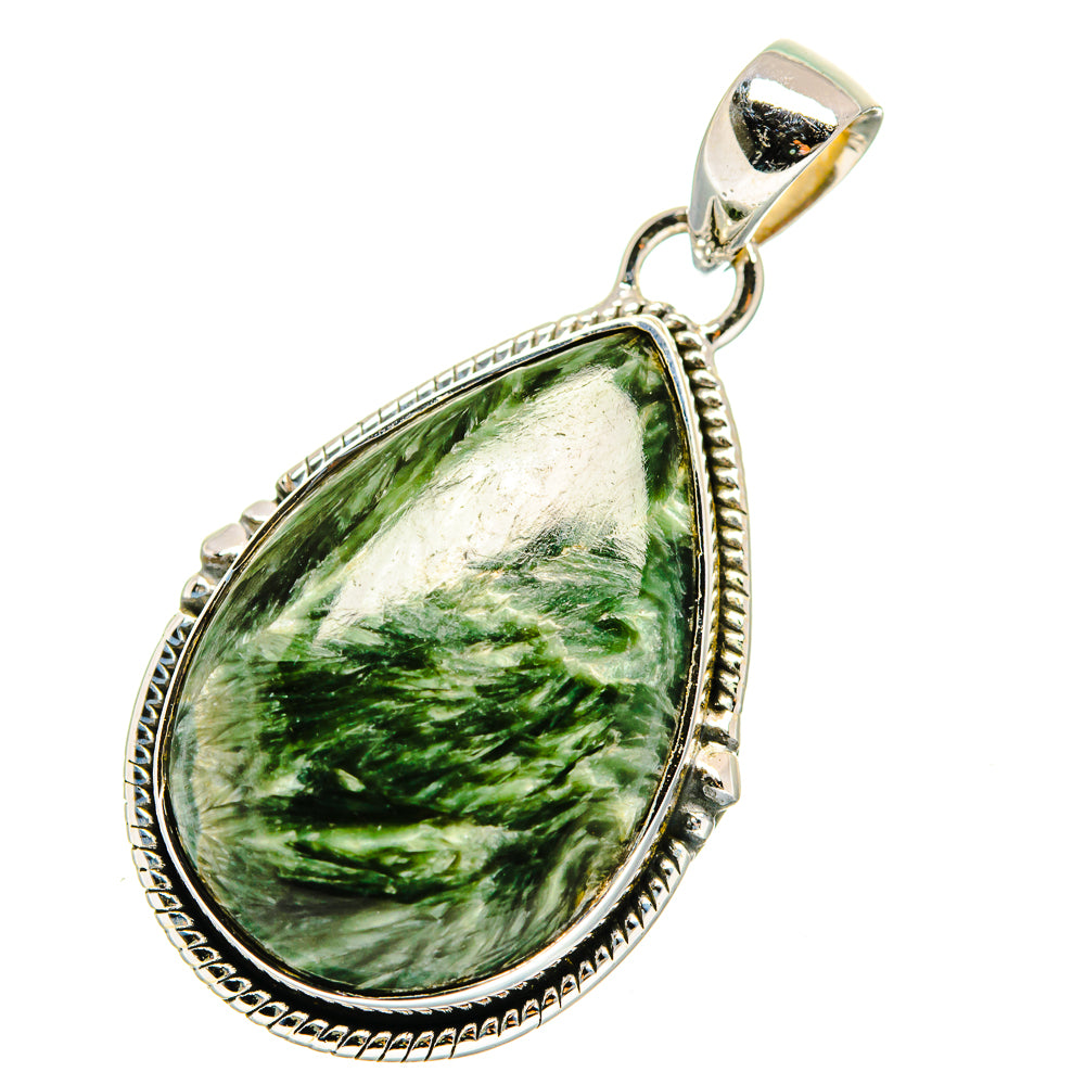 Seraphinite Pendants handcrafted by Anasilvercos - PD12314