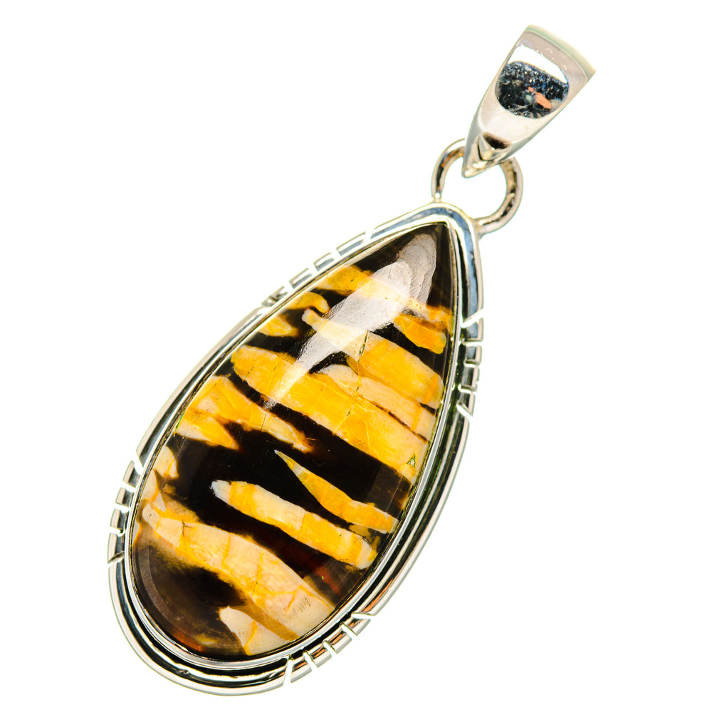 Peanut Wood Jasper Pendants handcrafted by Anasilvercos - PD12316