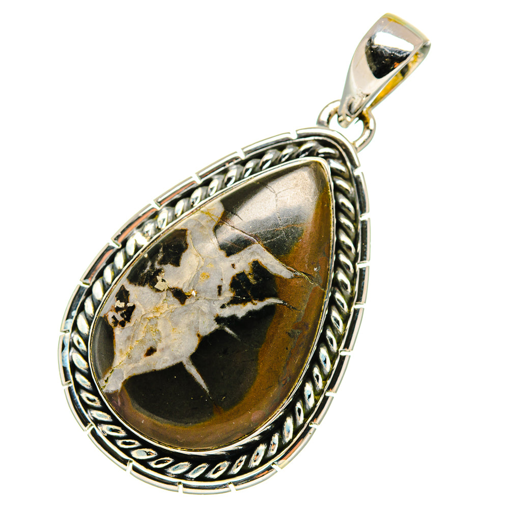 Septarian Geode Pendants handcrafted by Anasilvercos - PD12323 - Photo 2