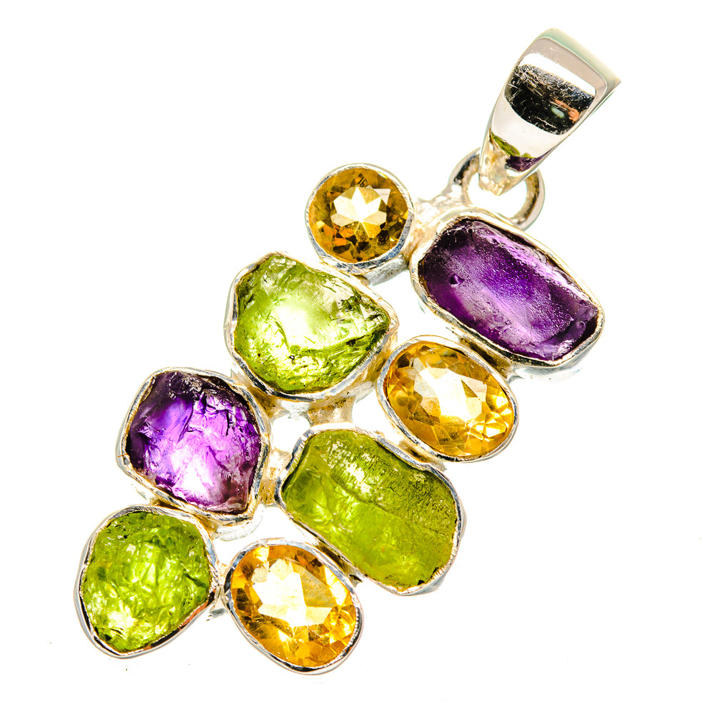 Peridot Pendants handcrafted by Anasilvercos - PD12326