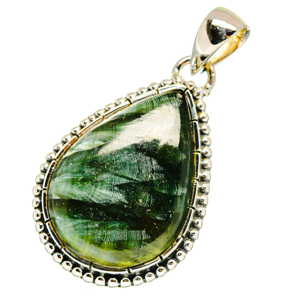 Seraphinite Pendants handcrafted by Anasilvercos - PD12332
