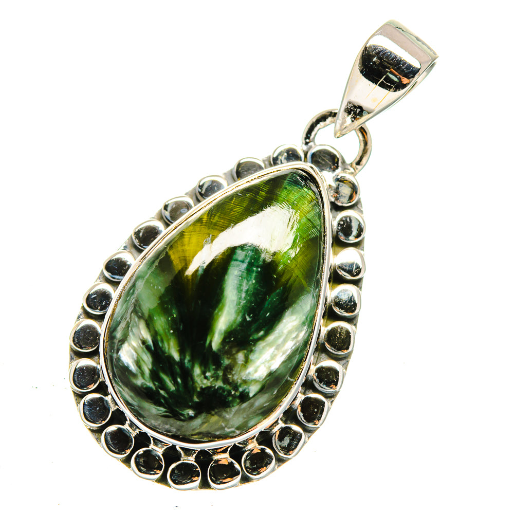 Seraphinite Pendants handcrafted by Anasilvercos - PD12335